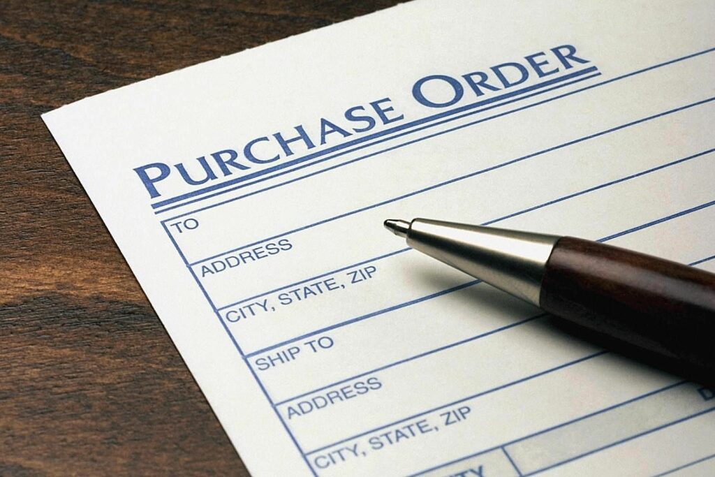 A4 Order Form with Terms and Conditions – Purchase of Goods (B2B)