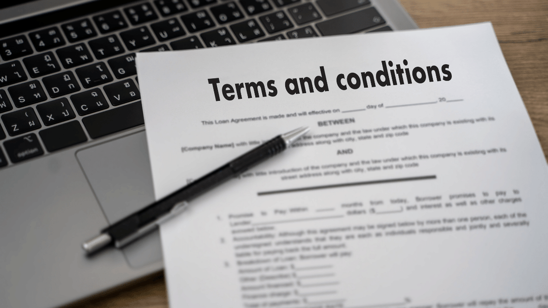 Terms and Conditions of Export