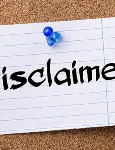 Website Disclaimers and Other Notices