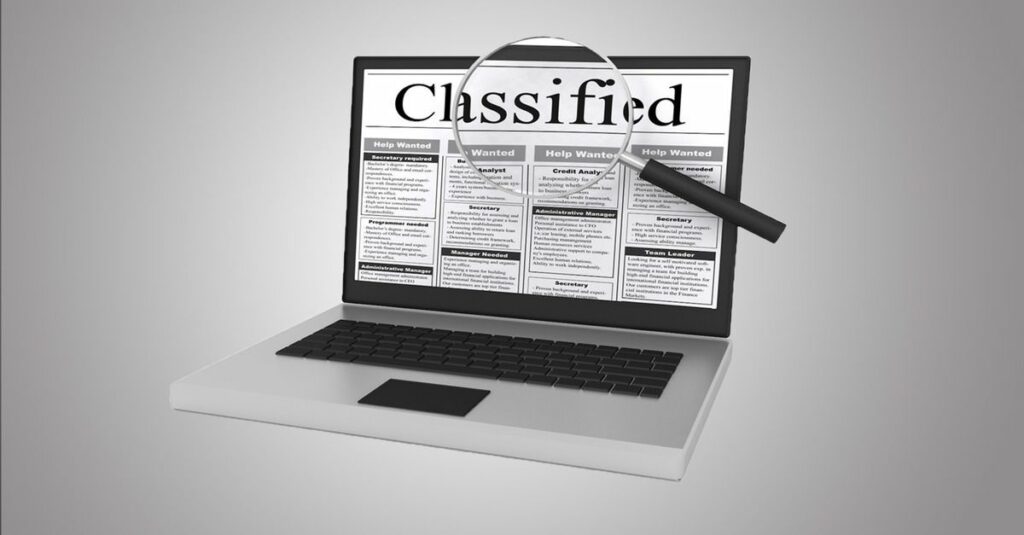 Website Terms of Use - Paid Classified Ads
