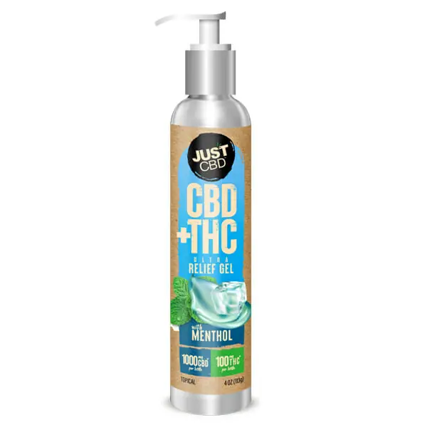 CBD + THC Ultra Relief Gel with Menthol (4oz)